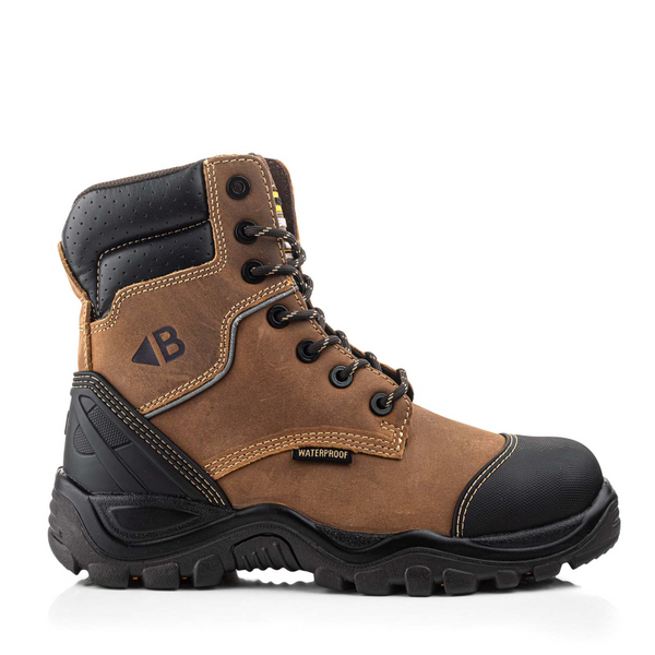 BuckBootz Schoen BSH008WPNM Hoog S3 + KN - Bruin