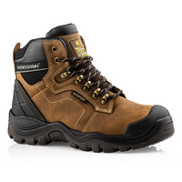 BuckBootz Schoen BSH009 Hoog S3 + KN Bruin - Bruin BSH009BR