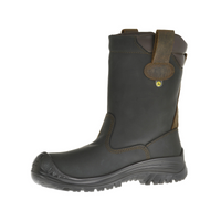 Sixton 81411-06 Ranch Laars Hdry Hoog S3 KN +ESD - Zwart/Bruin