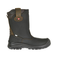 Sixton 81411-06 Ranch Laars Hdry Hoog S3 KN +ESD - Zwart/Bruin