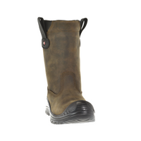 Sixton 81411-07 Ranch Laars  Hdry Hoog S3 + KN Gevoerd - Bruin/Zwart
