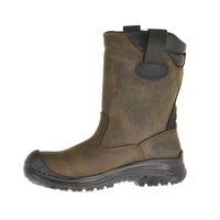 Sixton 81411-07 Ranch Laars  Hdry Hoog S3 + KN Gevoerd - Bruin/Zwart