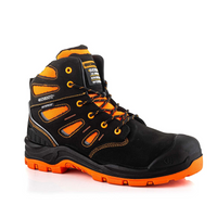 BuckBootz Schoen BVIZ2 Hoog S3 + KN Zwart/Oranje - Zwart/Oranje BVIZ2OR