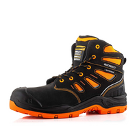 BuckBootz Schoen BVIZ2 Hoog S3 + KN Zwart/Oranje - Zwart/Oranje BVIZ2OR