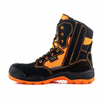BuckBootz Schoen BVIZ1 Hoog S7S + KN Zwart/Oranje - Zwart/Oranje BVIZ1OR