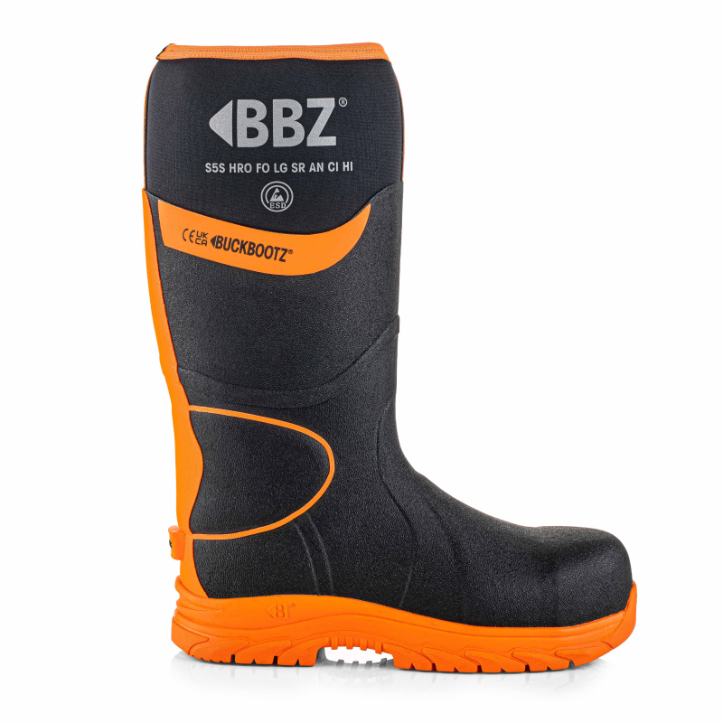 BuckBootz Laars BBZ8000 S5S Zwart/Oranje - Zwart/Oranje