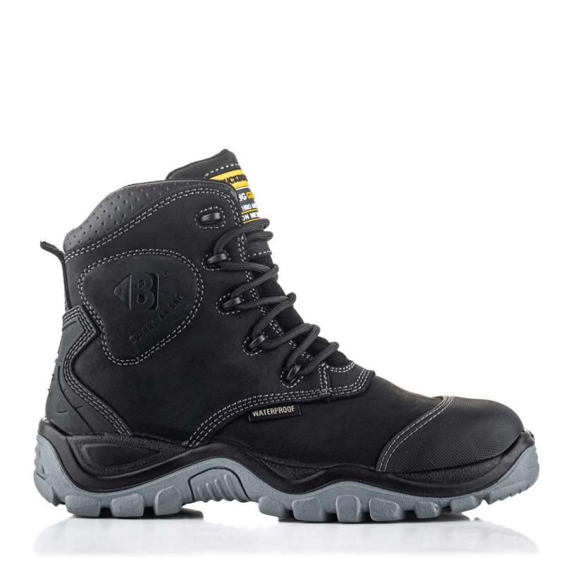 BuckBootz Buckshot BSH012 S3 Hoog Zwart - Zwart