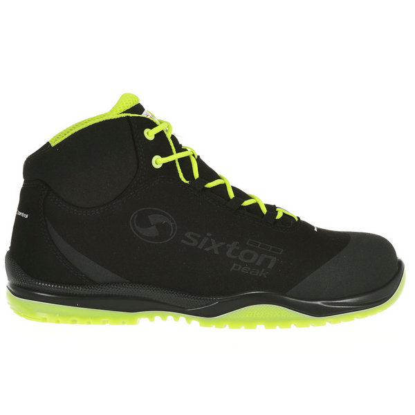 Sixton 91370-00 Cuban Hoog S3 - Zwart/Geel