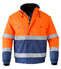 Havep High Visibility Jack All Season 5139 - Marine/Fluo geel C7B