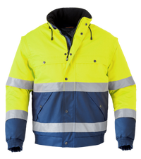 Havep High Visibility Jack All Season 5139 - Marine/Fluo geel C7B