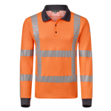 fluo oranje/charcoal