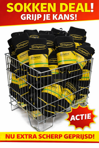 Grisport Recycled Werksokken 2-Pack - Zwart/Geel
