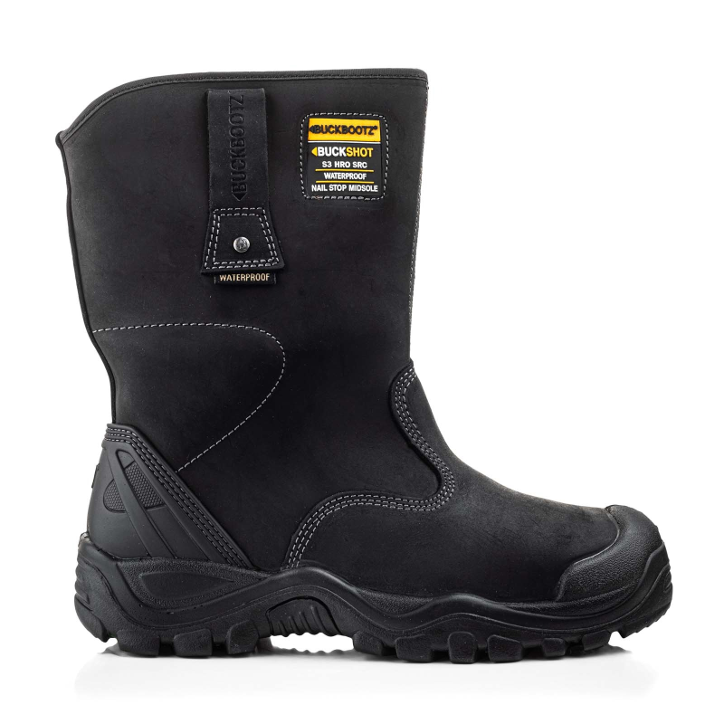 BuckBootz Buckshot werklaars BSH010 S3 Zwart - Zwart