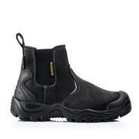 BuckBootz Instapper BSH006 Hoog S3 + KN Zwart - Zwart BSH006BK