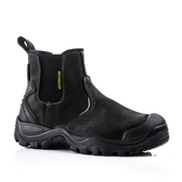 BuckBootz Instapper BSH006 Hoog S3 + KN Zwart - Zwart BSH006BK