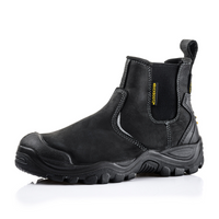 BuckBootz Instapper BSH006 Hoog S3 + KN Zwart - Zwart BSH006BK