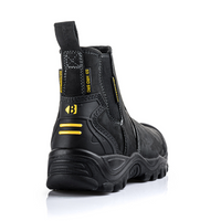 BuckBootz Instapper BSH006 Hoog S3 + KN Zwart - Zwart BSH006BK