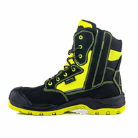 BuckBootz Schoen BVIZ1 Hoog S7S + KN Zwart/Geel - Zwart/Geel BVIZ1YL