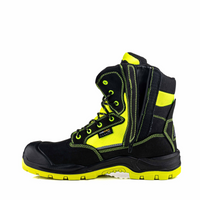 BuckBootz Schoen BVIZ1 Hoog S7S + KN Zwart/Geel - Zwart/Geel BVIZ1YL