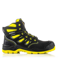 BuckBootz Schoen BVIZ2 Hoog S3 + KN Zwart/Geel - Zwart/Geel BVIZ2YL