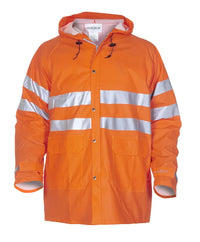 Regenjas Valencia, fluor oranje
