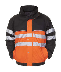 Pilotjack Norwich, fluor oranje - zwart