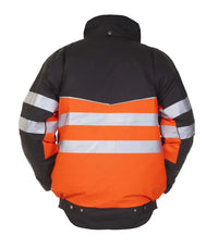Pilotjack Norwich, fluor oranje - zwart