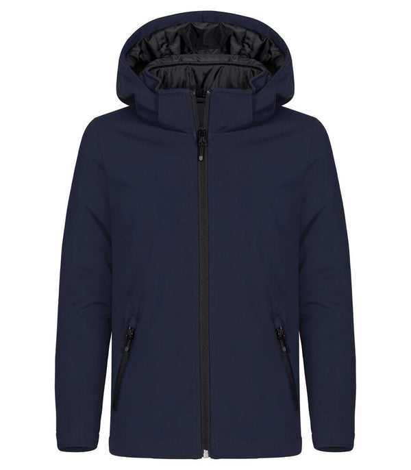 Clique Padded Hoody Softshell Jkt JR - Dark navy