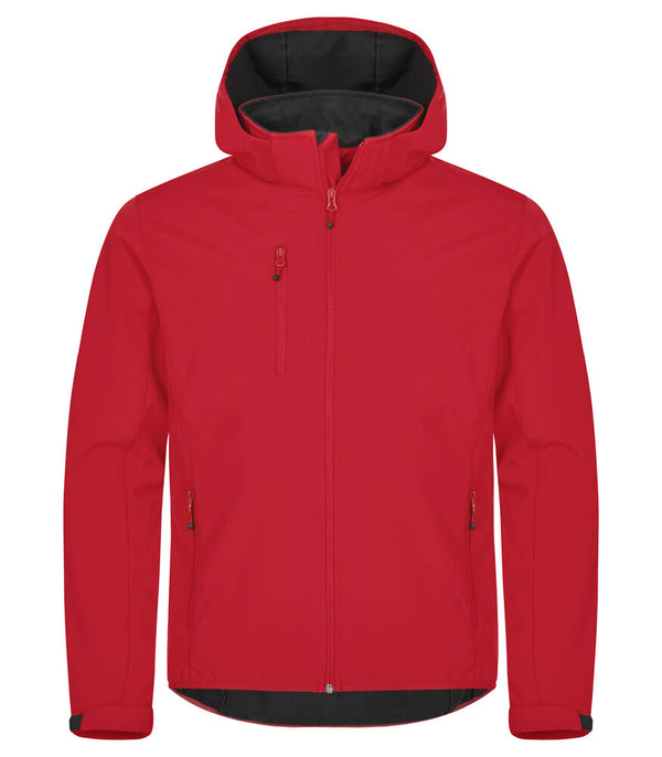 Clique Classic Softshell Hoody Jacket - Rood