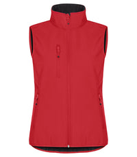 Clique Classic Softshell Vest Women - Rood