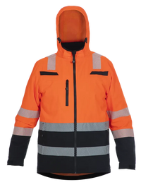 Regenjack Boston, fluor oranje - zwart
