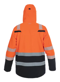 Regenjack Boston, fluor oranje - zwart