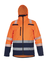 Regenjack Boston, fluor oranje - marine