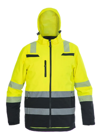 Regenjack Boston, fluor geel - zwart