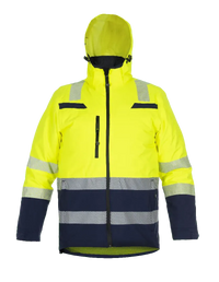 Regenjack Boston, fluor geel - marine
