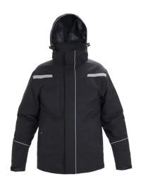 Winterparka Basel Black, zwart