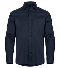 Clique Stretch Shirt L/S - Dark navy