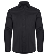 Clique Stretch Shirt L/S - Zwart