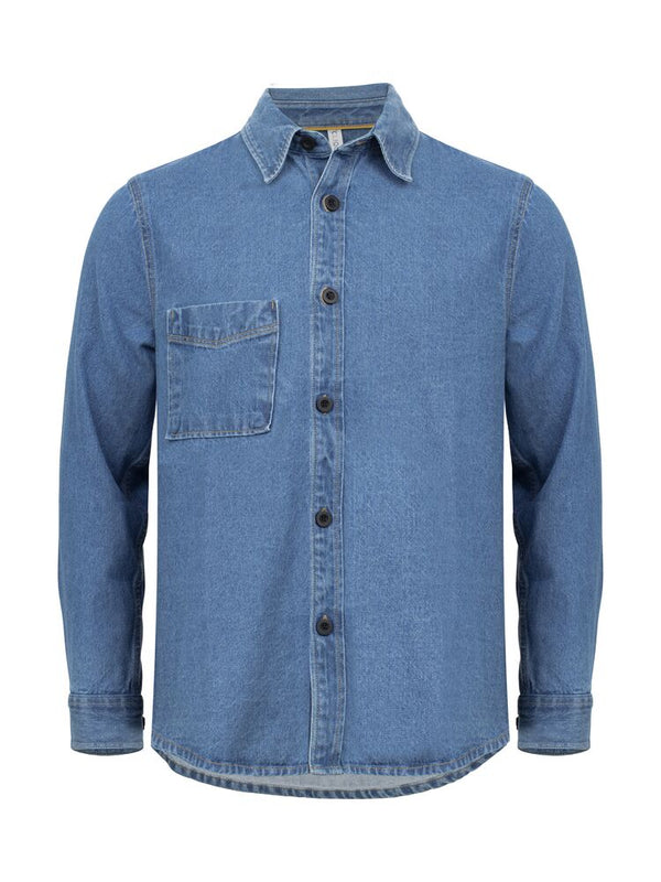 Clique Overshirt - Denim blauw