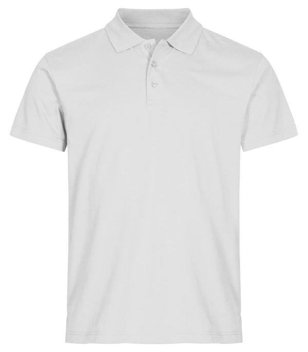 Clique Single Jersey Polo - Wit