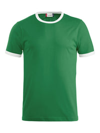 Clique Nome T-shirt - Groen/wit