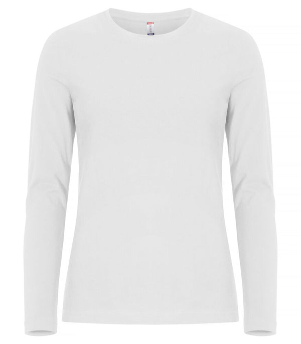 Clique Premium Fashion-T LS Women - Wit