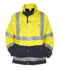 Parka Frankfurt, fluor geel - marine