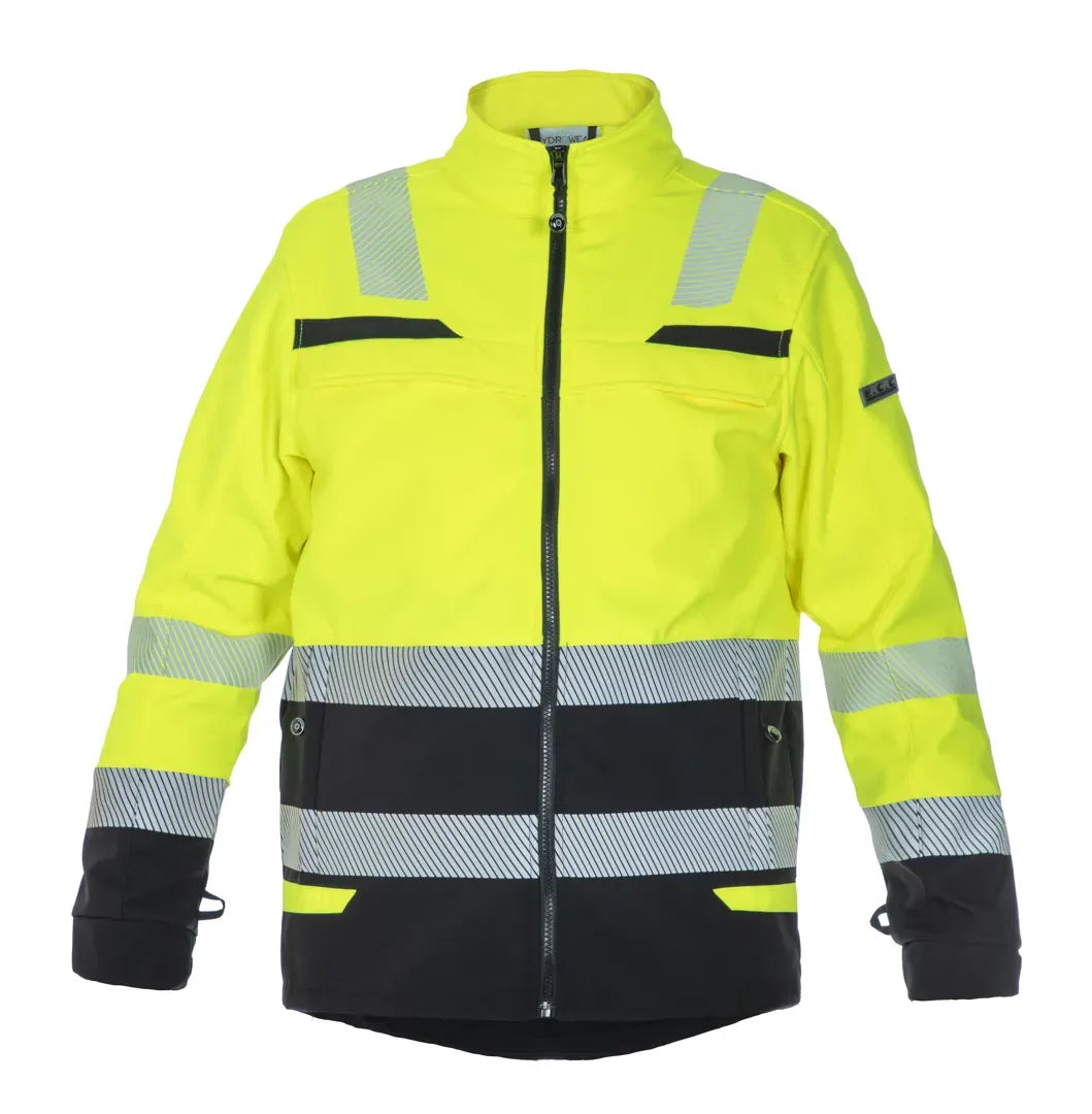 Softshell Telford, fluor geel - zwart