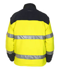 Fleece Feldkirchen, fluor geel - marine