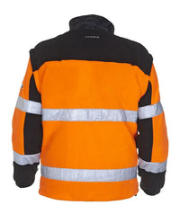 Fleece Freiburg, fluor oranje - zwart