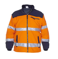 Fleece Feldkirchen, fluor oranje - marine