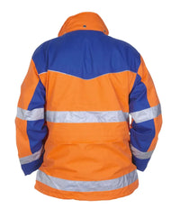 Parka Fulda, fluor oranje - korenblauw