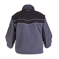 Fleece Kiel, zwart - grijs