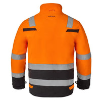 Fleece Torgau, fluor oranje - zwart